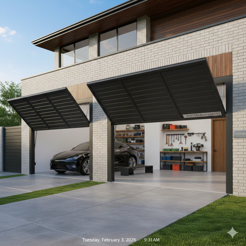 Portões Basculantes: Guia para Escolher o Melhor Custo-Benefício para Seu Projeto